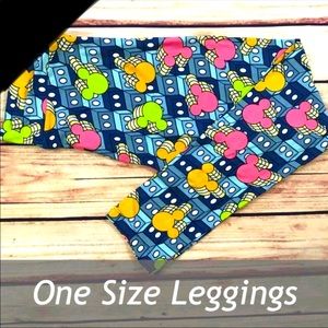 LULAROE RETRO 3D MICKEY MOUSE LEGGINGS